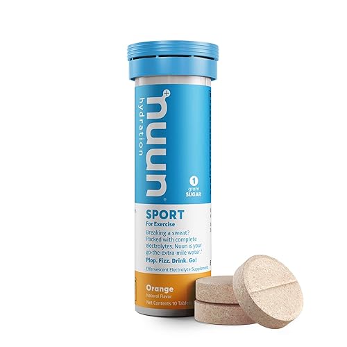 Miniatura 2 de Nuun Sport: Tabletas de bebida mejoradas con electrolitos naranjas (3 tubos de 10 pestañas) (Nuun Active)