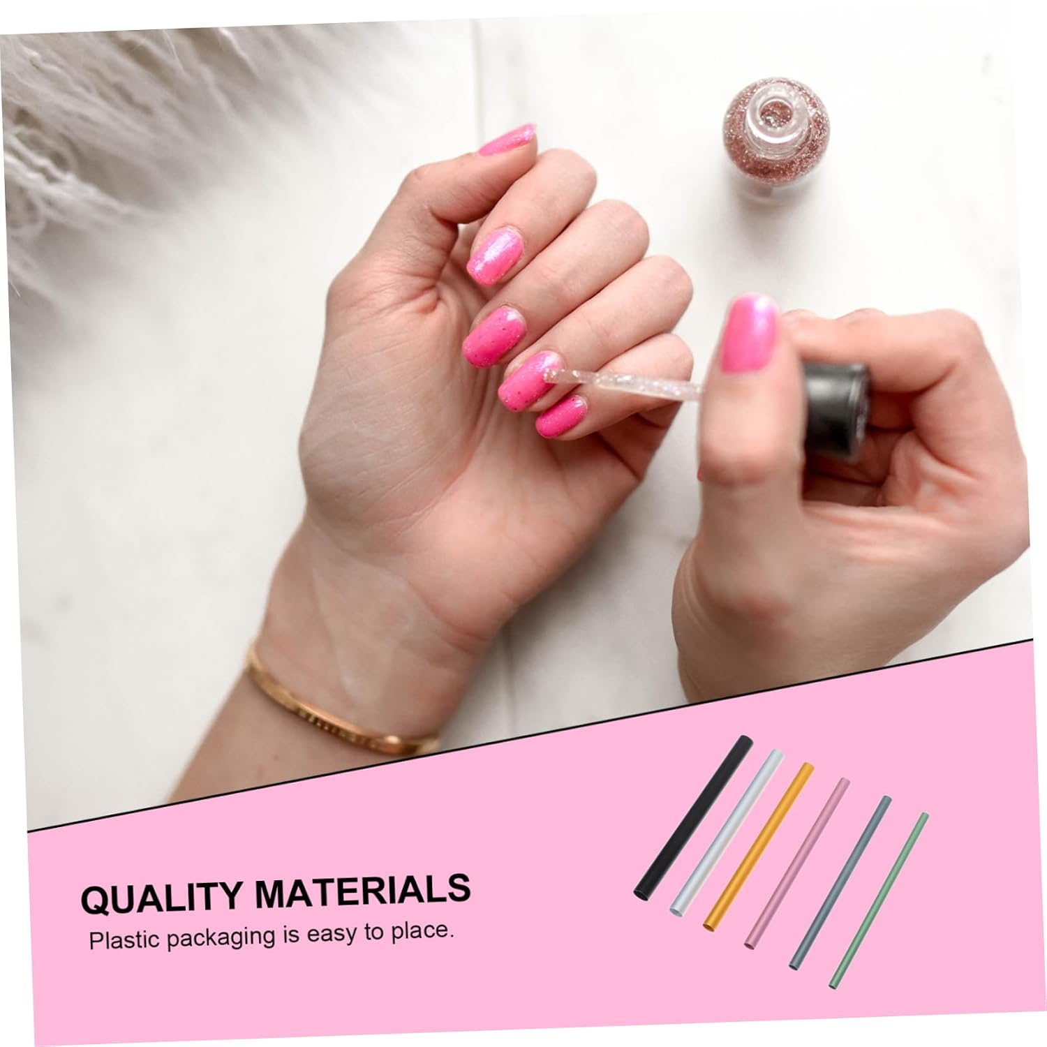 Vaguelly 12pcs Nail Art Shaping Rods Kit for Women Diy Manicure Foil Nails Professional Tools