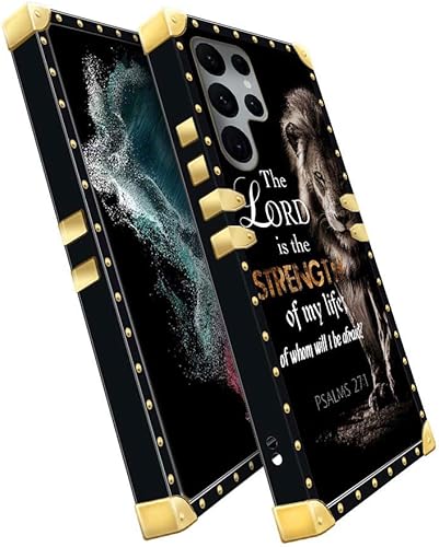 Miniatura 2 de DAIZAG Compatible con Samsung Galaxy S22 Ultra, funda de León de las Escrituras de la Biblia B, elegante y elegante para mujeres y niñas, decoración