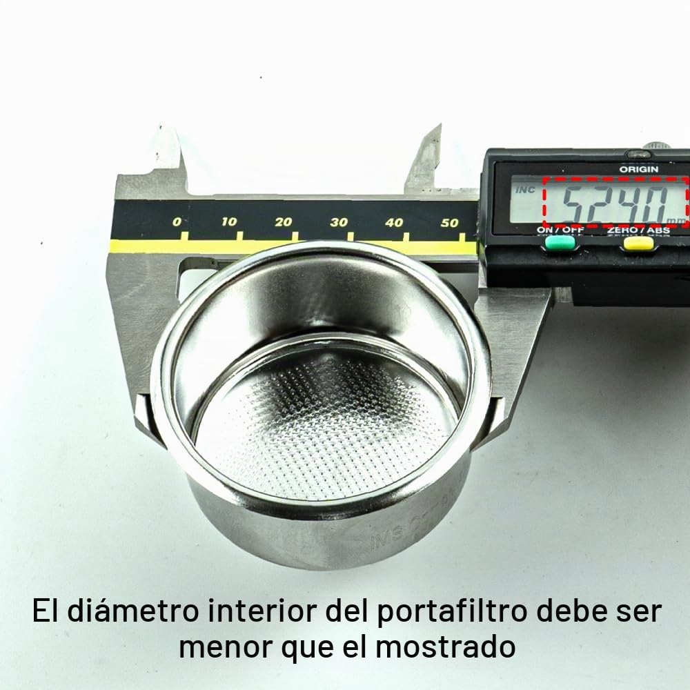HUGH, by IMS - Cesta de filtro de precisión de 51 mm, serie competición, cesta de filtro de café de acero inoxidable, 14-18 gramos compatible con Leverpresso (H26 (18 gramos)