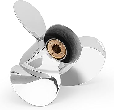 10 1/2 x 13 Stainless Steel Outboard Propeller for Mercury Engines 30-70 HP Reference No.48-816704A45, 13 Tooth, RH