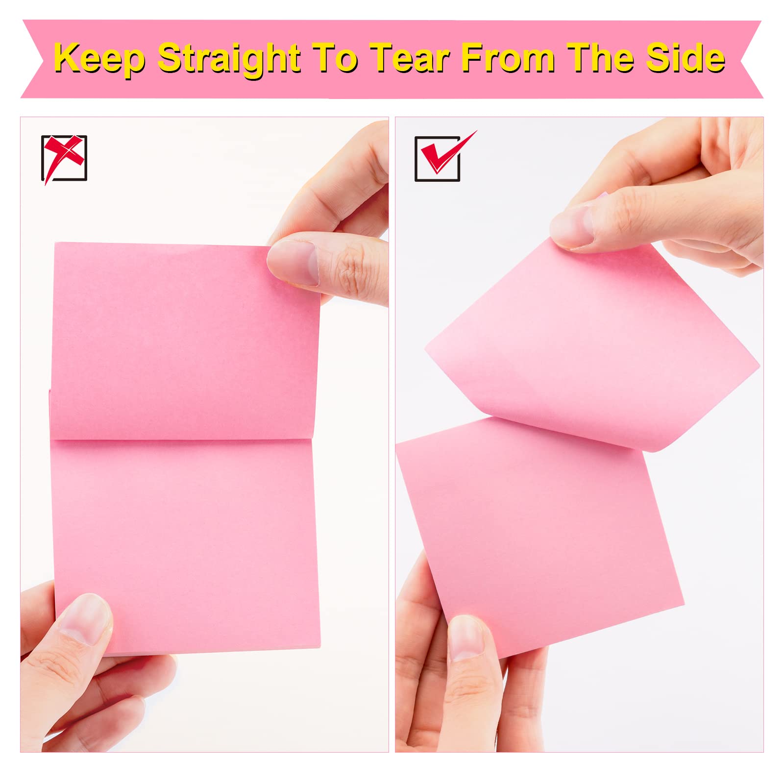 Snapklik.com : Thenshop 60 Packs Small Sticky Notes Bulk 15x2 Inch Mini ...