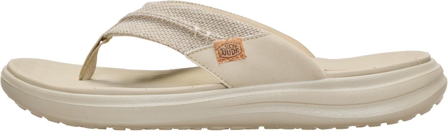 HEYDUDE Men's Finn Flip Sandal | Lightweight Easy On Style | Travel Ready Casual Flip Flops for Men