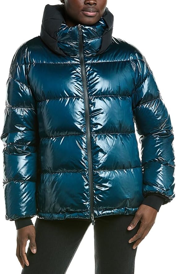 Herno Womens Down Jacket, 40, Blue