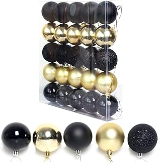 Christmas Ornaments Christmas Balls, Christmas Tree Hanging Balls, Shatterproof Plastic Christmas Decoration Balls, Holida...