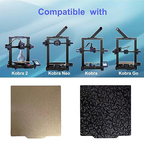 Miniatura 6 de Hoja PEI texturizada y placa PEO lisa 230X230mm Spring Steel Print Bed para Anycubic Kobra 2Kobra 2 NeoKobra 2 ProKobra NeoKobraKobra GoArtillery