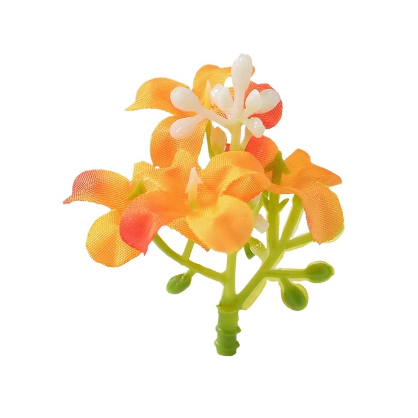 Casetlong 10/20/50Pcs 4cm Artificial Flower Head For Home Wedding Decorations DIY Garland Wreath Accessories(Orange,20Pcs)