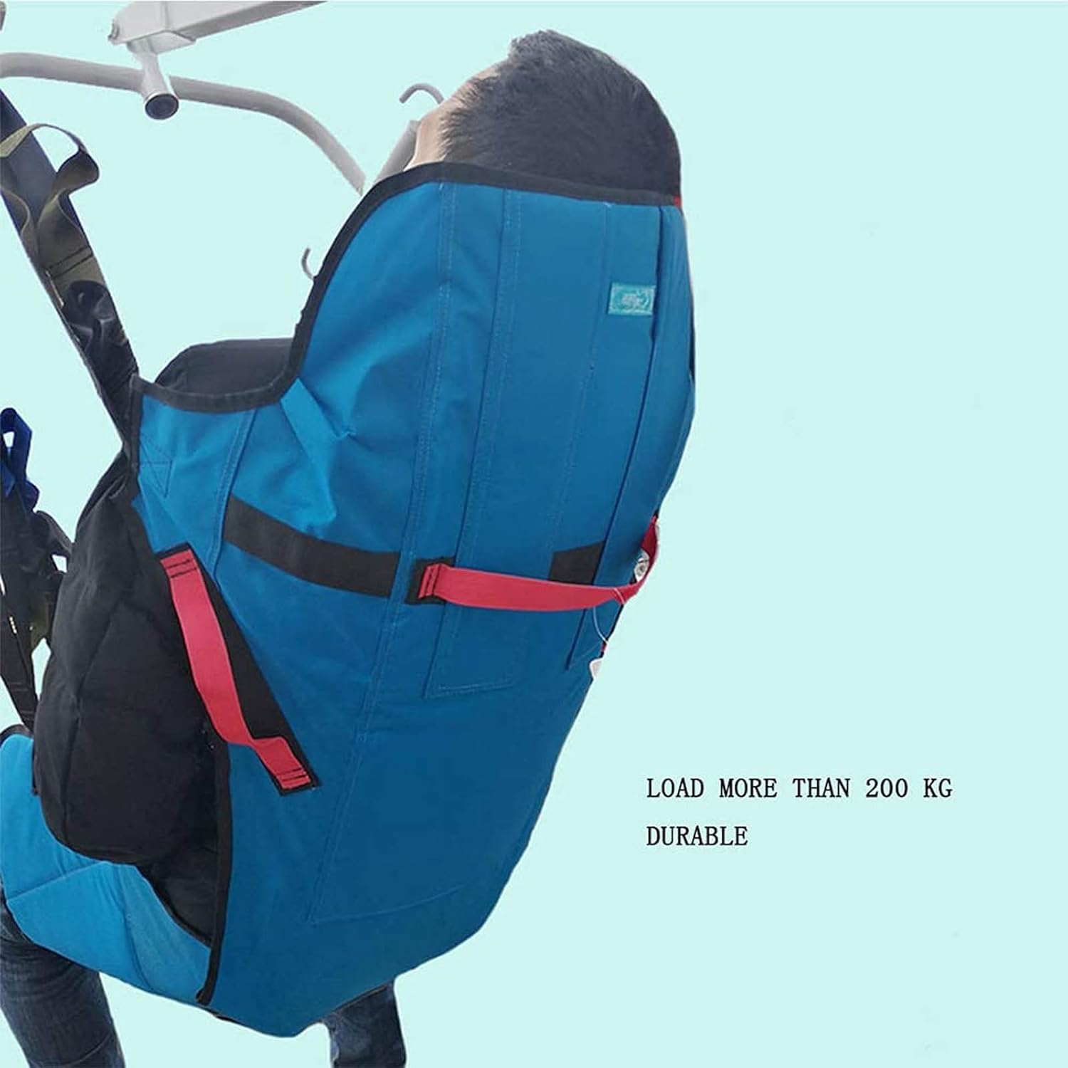 Patient Lift Sling, Toileting Sling, Leg Lifter Reusable Full Body Sling Divided Leg Sling with Head Support, Patient Elderly Sitting Transfer Belt