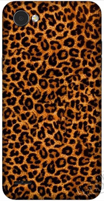 Funda de plástico rígido compatible con LG Q6, diseño (leopardo)