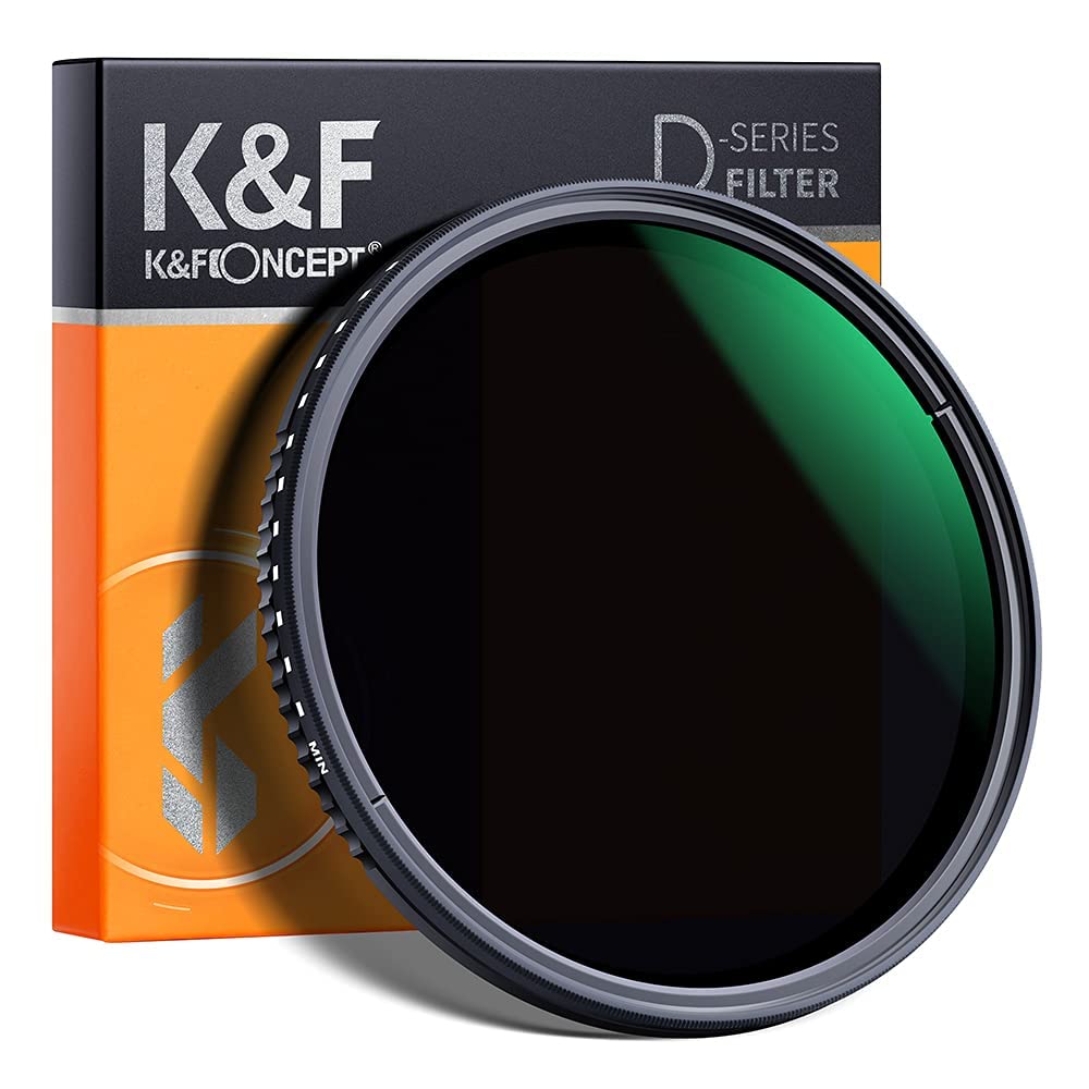 K&F Concept 77mm Variable Neutral Density ND8-ND2000 ND Filter for Camera Lenses with Multi-Resistant Coating, Waterproof