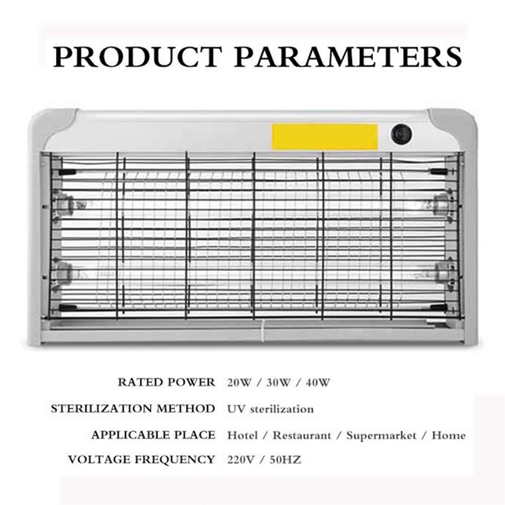 Lámpara desinfectante UV de 20 W, tubo de lámparas UVC para el hogar, luz de esterilización ultravioleta para el hogar, la cocina y el gabinete del baño