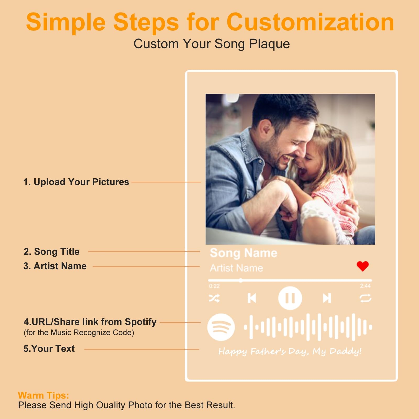 Aangepaste Spotify Plaque Spotify Code Song Decor Foto Decor Verjaarda
