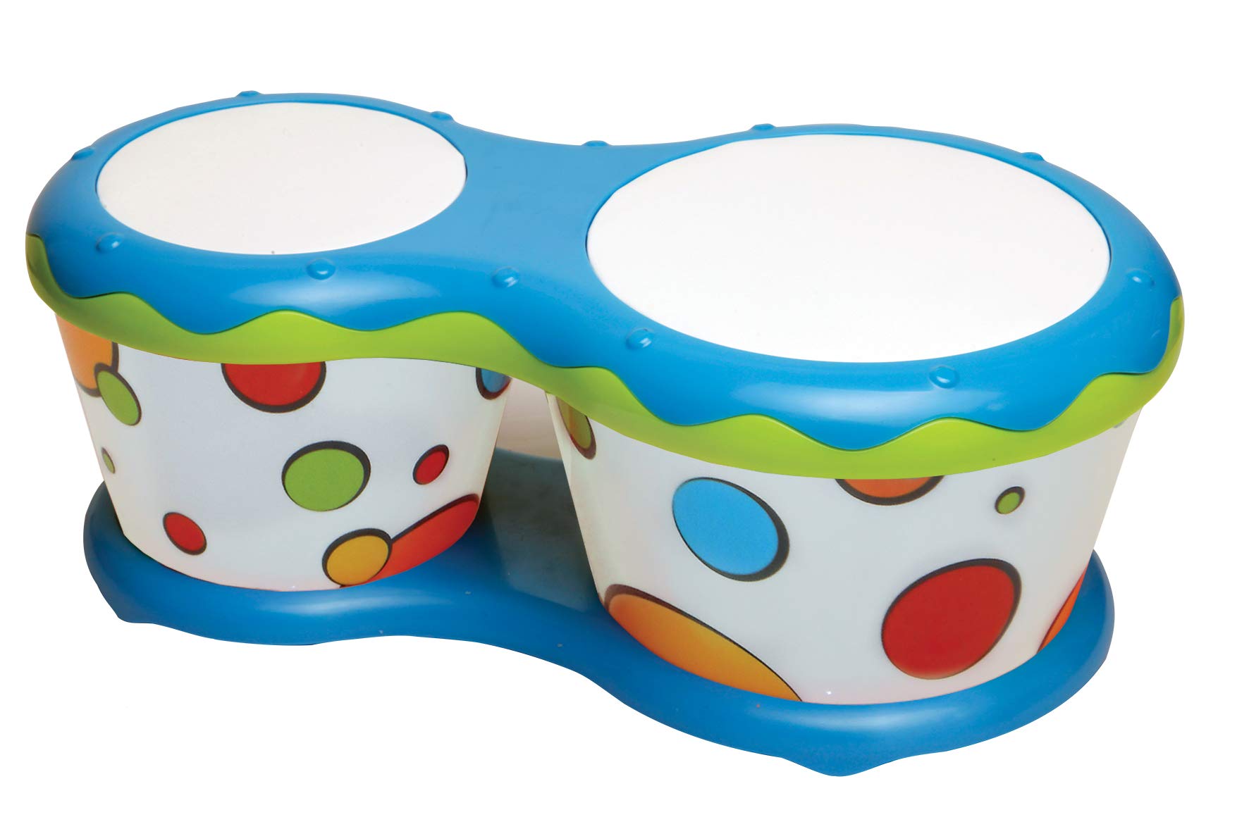 Halilit Baby Bongo Drum. Light & Robust Kids Toy Musical Instrument. 5 Pitches. Promotes Hand-Eye Coordination & Motor Skills. 12 months+ Colours vary, 1 Count (Pack of 1)