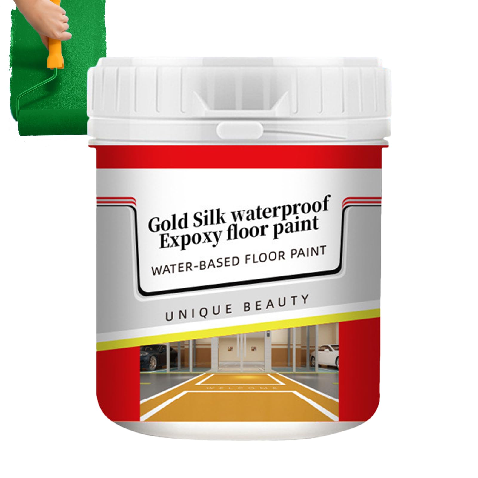 Peinture sol époxy à l'eau antidérapante intérieur et extérieur pour garage
