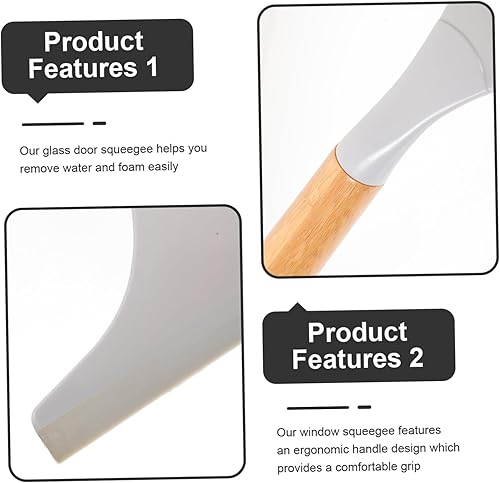 Miniatura 9 de GLEAVI Escobilla de goma de espuma de agua para azulejos de vidrio, limpiador de azulejos, limpiador de azulejos, limpiador de baldosas, limpiador