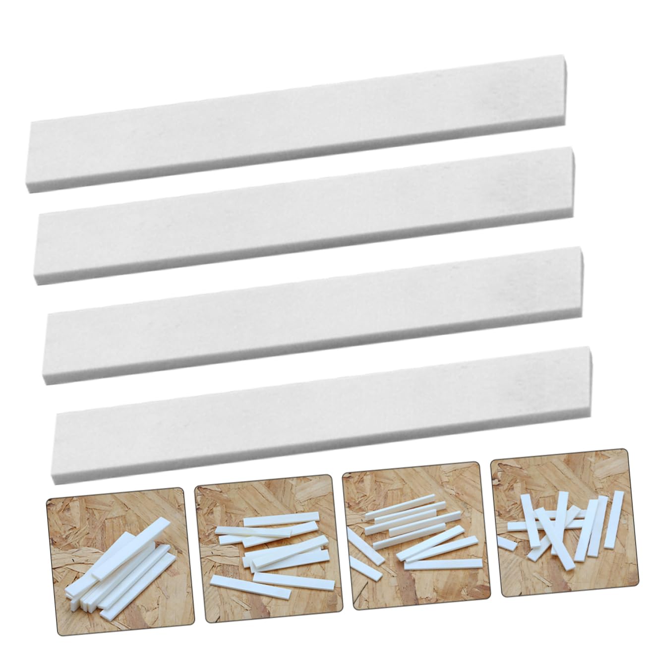 Levemolo Guitar Nut Blanks in Bone 10 Pieces Set Replacement for Acoustic and Classical Guitars Ergonomic Design