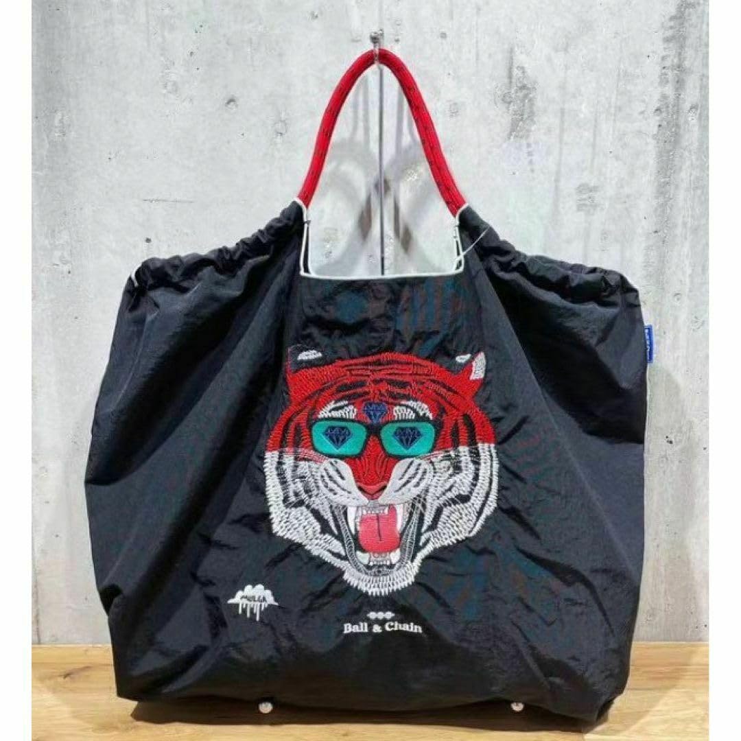 Amazon.co.jp: ボールアンドチェーン エコバッグ 刺繍 Mサイズ