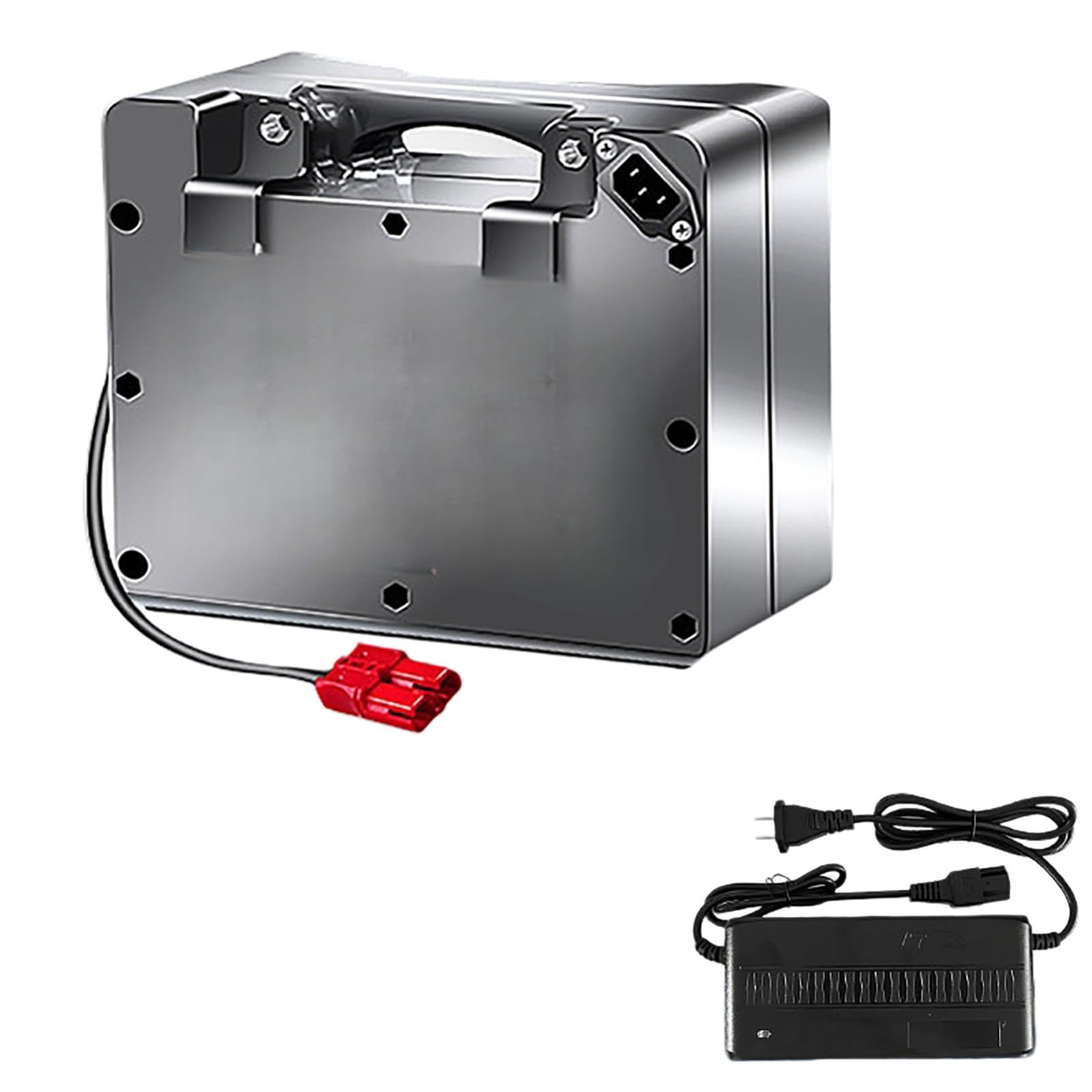 Batería para Silla De Ruedas Eléctrica De 24 V, Batería De Iones De Litio De 24 V 10 Ah 12 Ah 15 Ah 20 Ah con Cargador, Conector Anderson Rojo, Portátil.