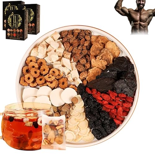 Qiamia Upgraded Ginseng Tee, Herbal Kidney Tea, Ginseng Goji Beeren Tee, ginsengs Ten Treasure Tea (10/20/30Bags) (3Box (15gx30bag)) Qiamia Upgraded Ginseng Tee, Herbal Kidney Tea, Ginseng Goji Beeren Tee, ginsengs Ten Treasure Tea (10/20/30Bags) (3Box (15gx30bag))