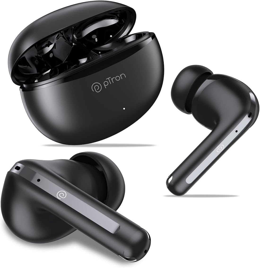 pTron Newly Launched Zenbuds Evo X1 inEar Tws Earbuds,Quad Mic Trutalk Enc Calls,60Hrs Playtime