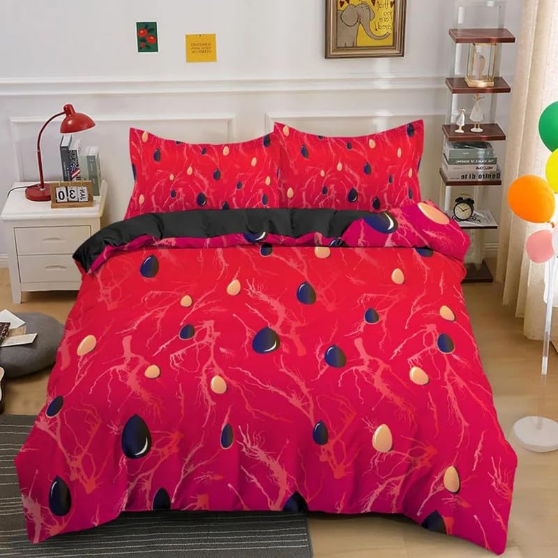 Housse de couette 140x200 microfibre 110g/㎡ respirante et douce pour lit ado