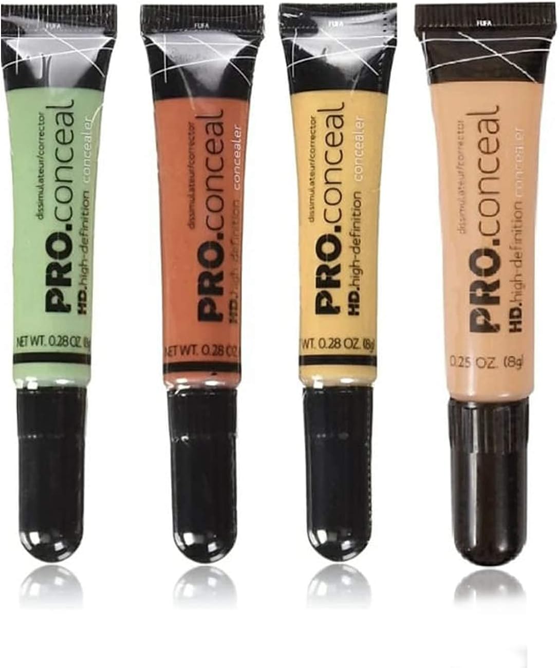 Kamz Beauty Hd Pro Conceal Orange,Yellow,Green, Creamy Beige Concealer Full Coverage For All Skin Type (Natural, Multi 32G) Concealer For Skin Type