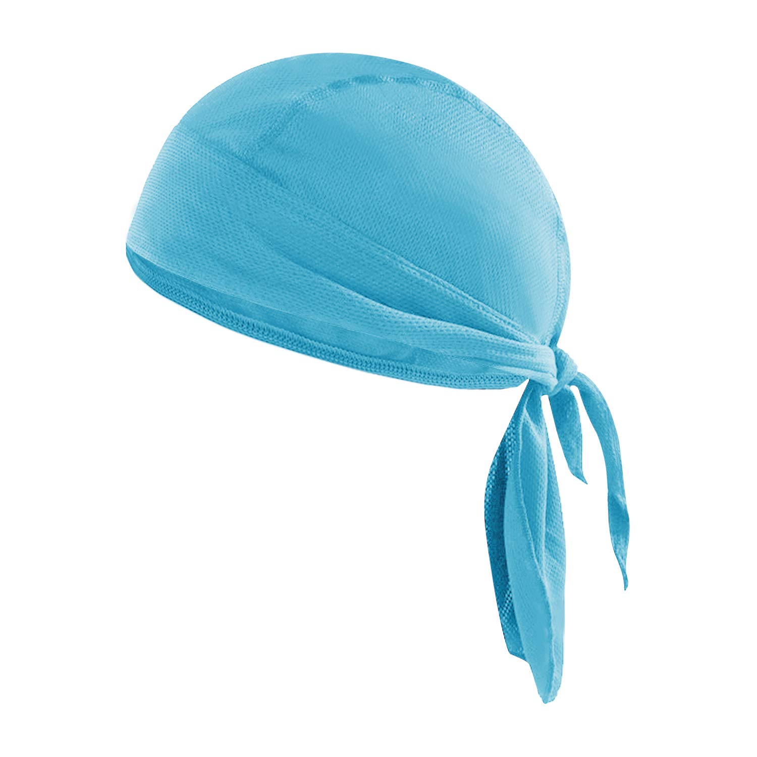 IPENNY Sports Headwear Cycling Running Hat Quickly Dry Sun UV Protection Pirate Hat Breathable Bandana Cap Under Helmet Hat Skull Cap Motorcycle Beanie Light Blue