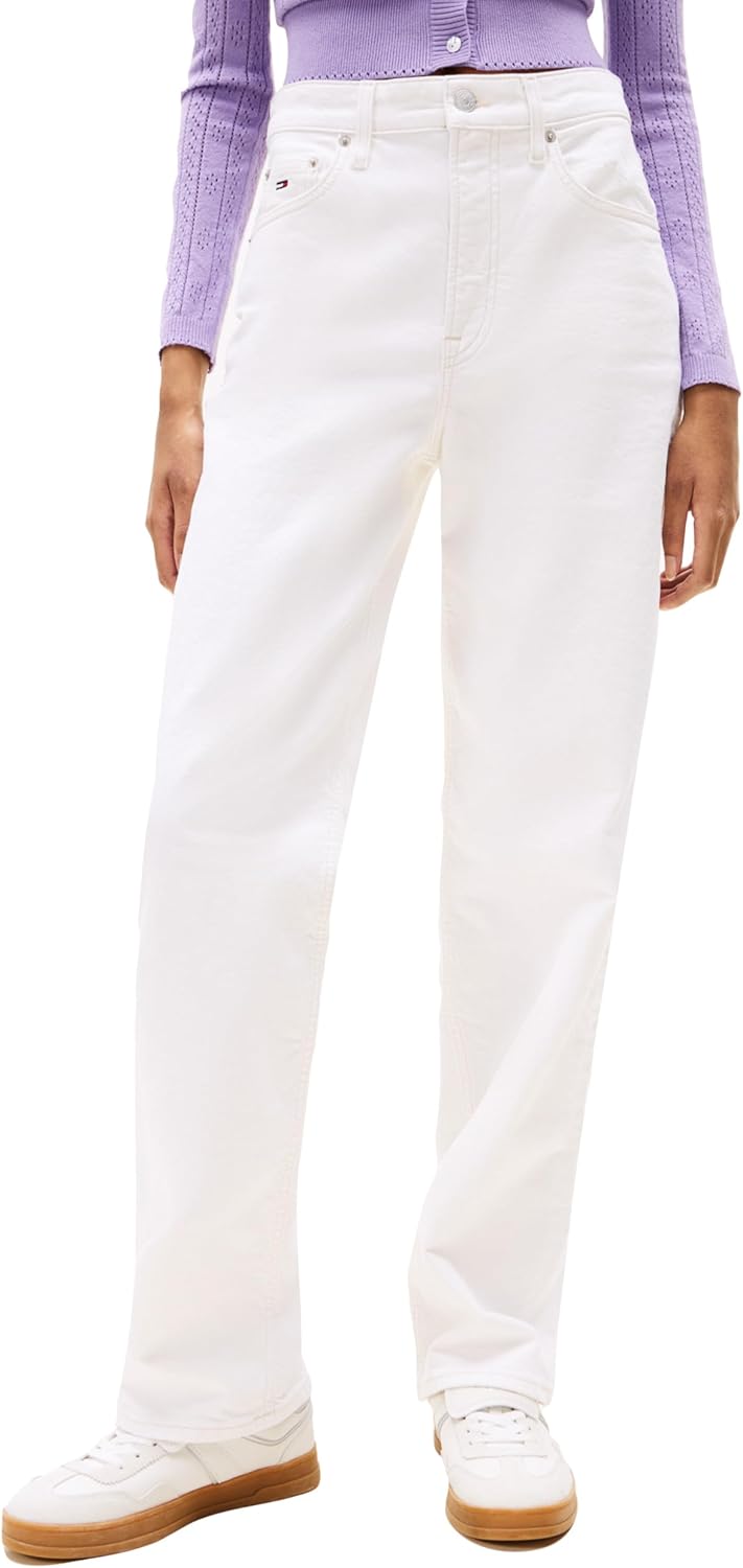 Tommy Jeans Women's Layla High Rise Slim Straight Jeans