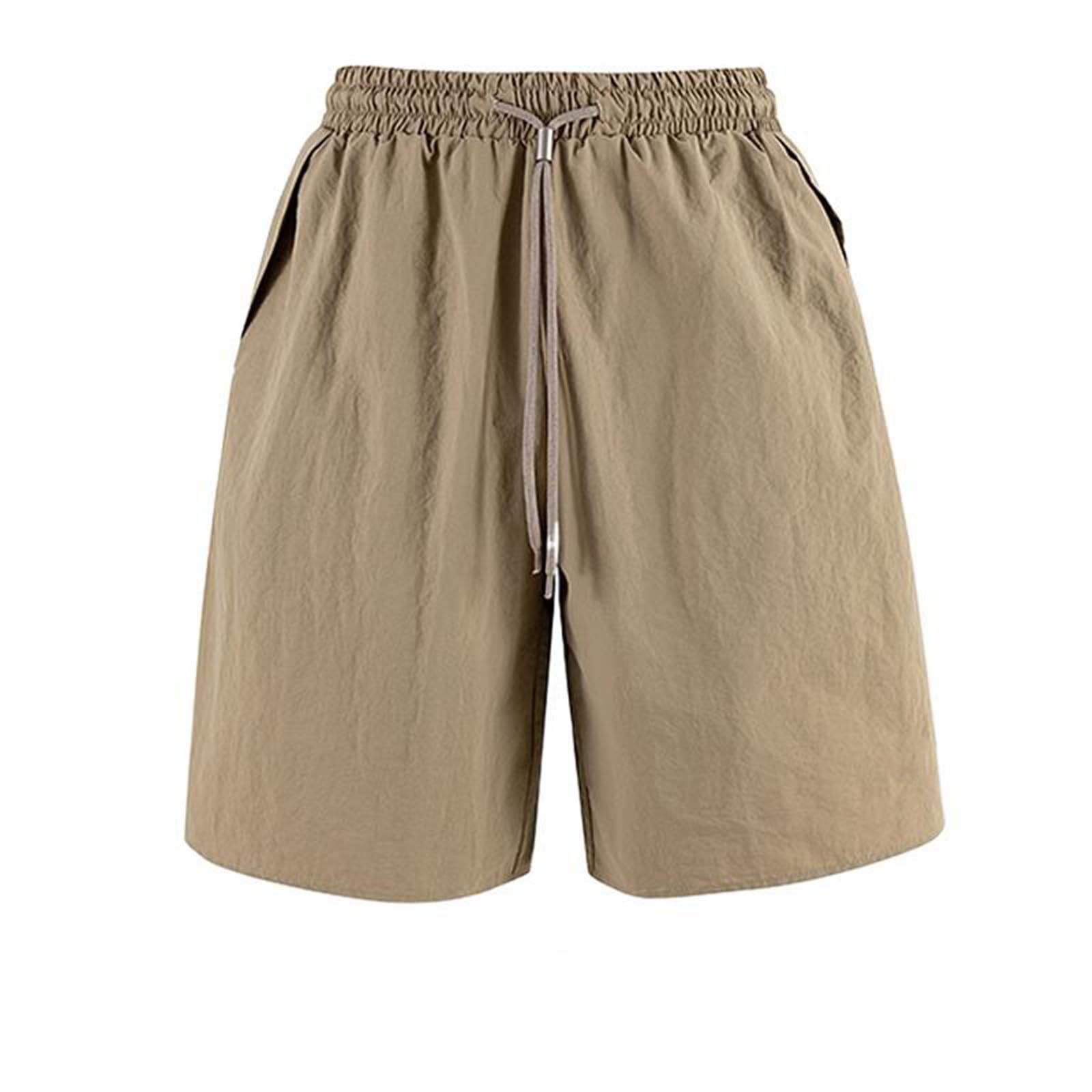 Japanese Retro Casual Shorts for Men Summer Athletic Straight-Leg Shorts