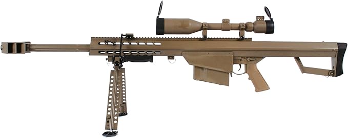 Amazon Snow Wolf バレットm82 Cqb 電動フルメタル スコープ バイポット付属 Fdeカラー ライフル 通販