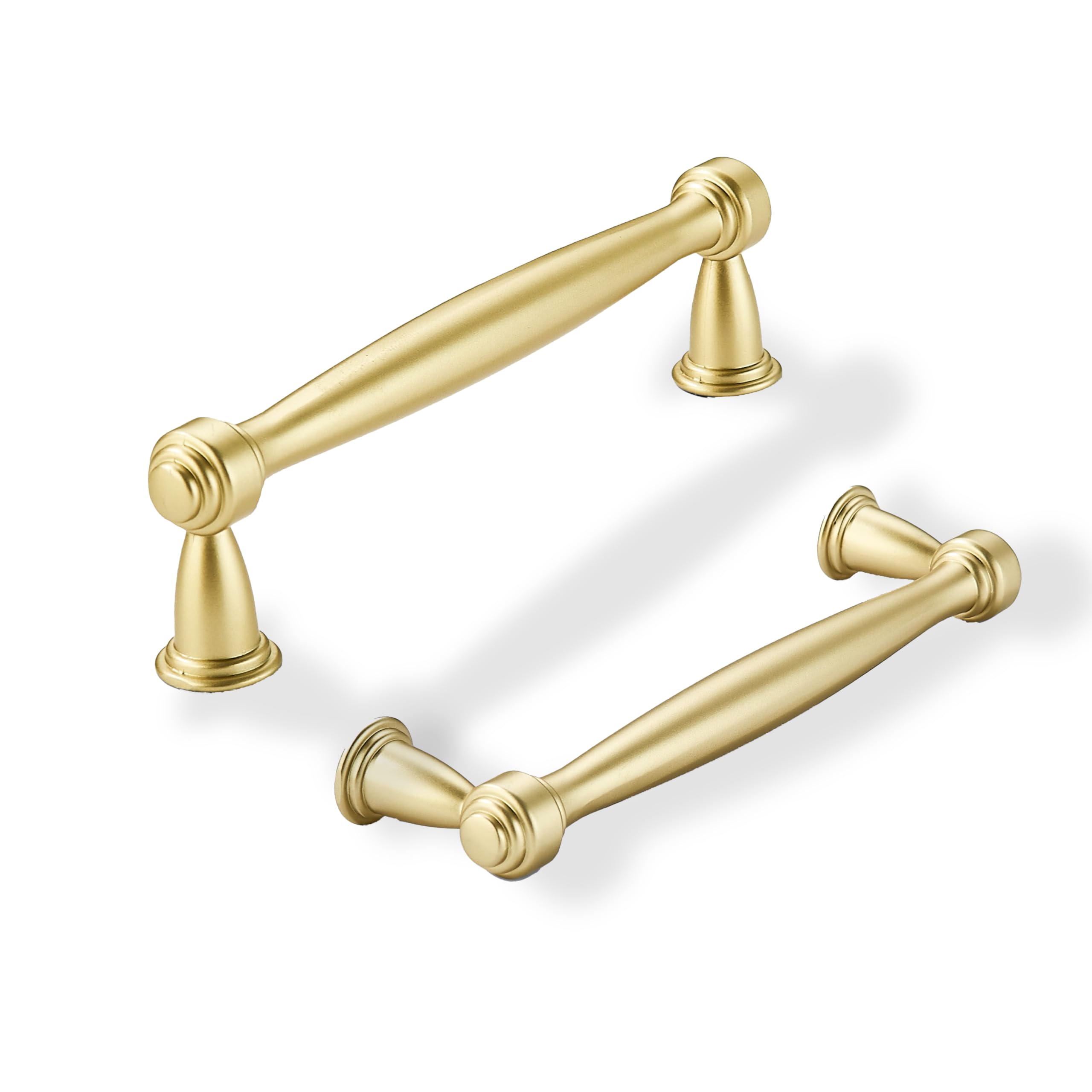 Khtumeware - 80212 Matte Champagne Gold Cabinet Pulls CTC 4 in (102 mm) 10 Pack