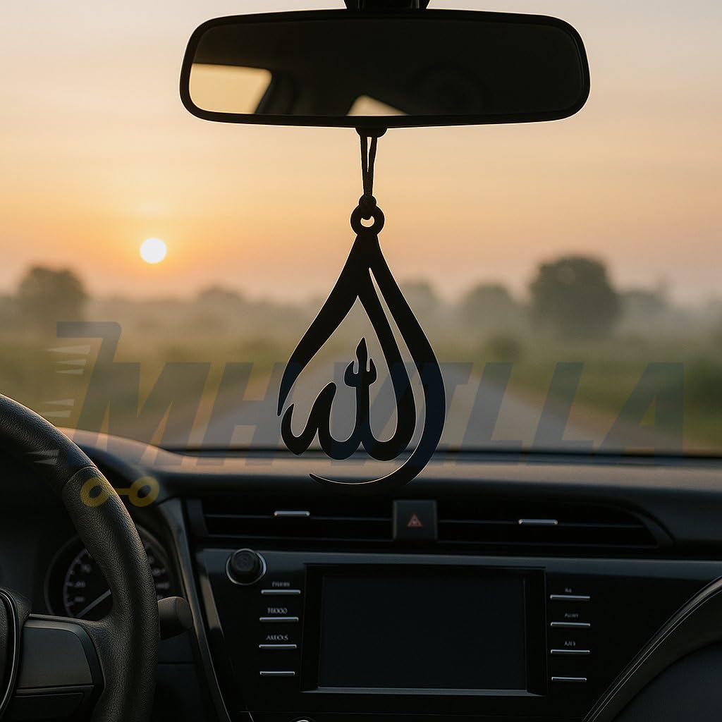 Car Hanging Accessories Interior - Elegant Dream Catcher for Car - Charm for Auto Decor - Stylish Handmade Ornament for Rear View Mirror Decoration - Allah
