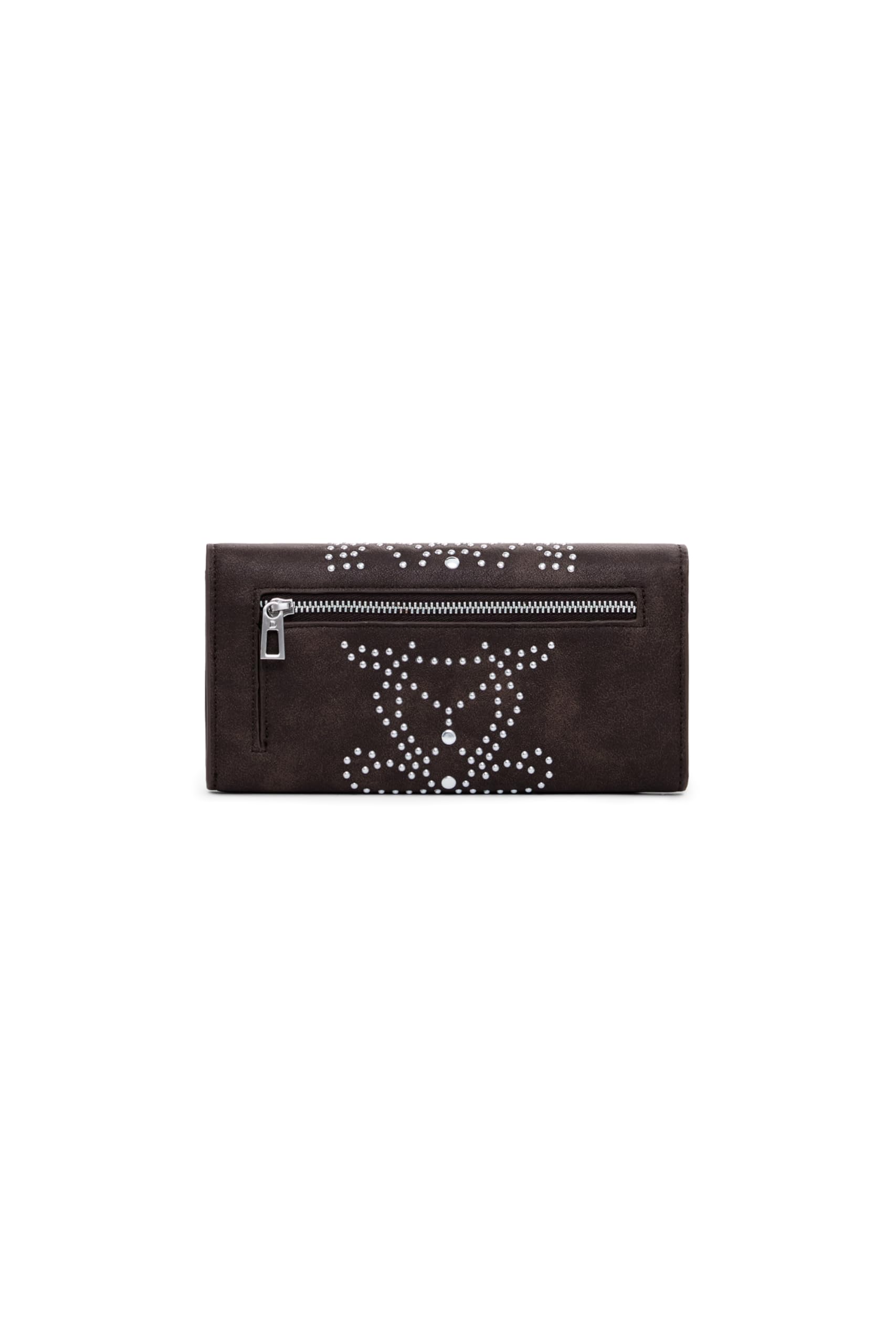 Desigual Monedero Poker Face Mone Mariona Long Wallet Chocolate marrón Oscuro