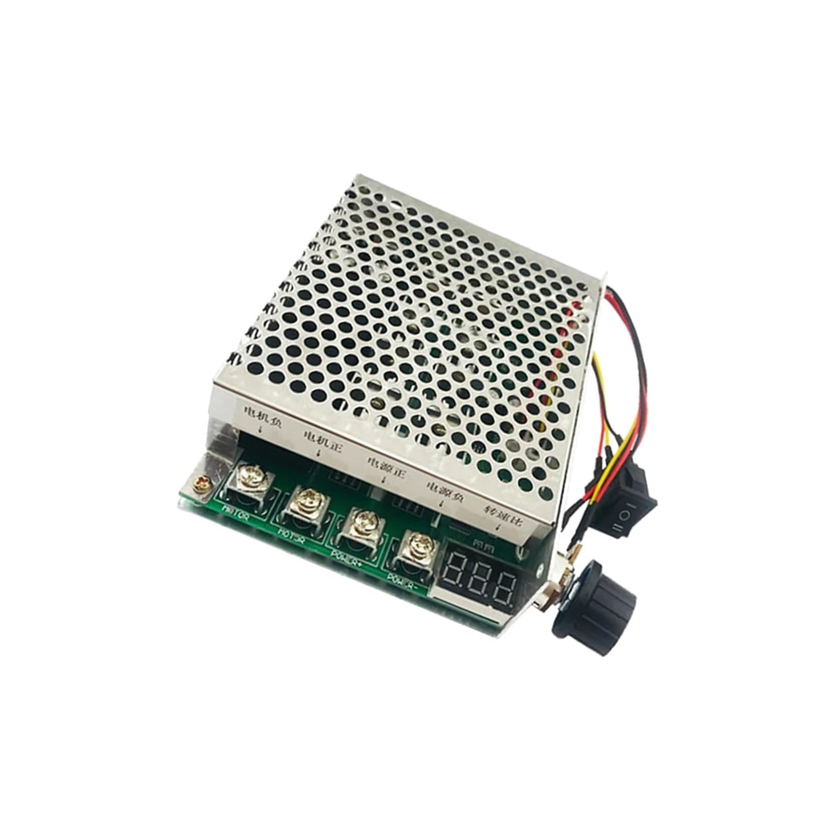 Controlador de velocidad del motor 10-55V 100A, Rotación delantera/trasera, PWM, Regulador de velocidad del motor ajustable, interruptor de control