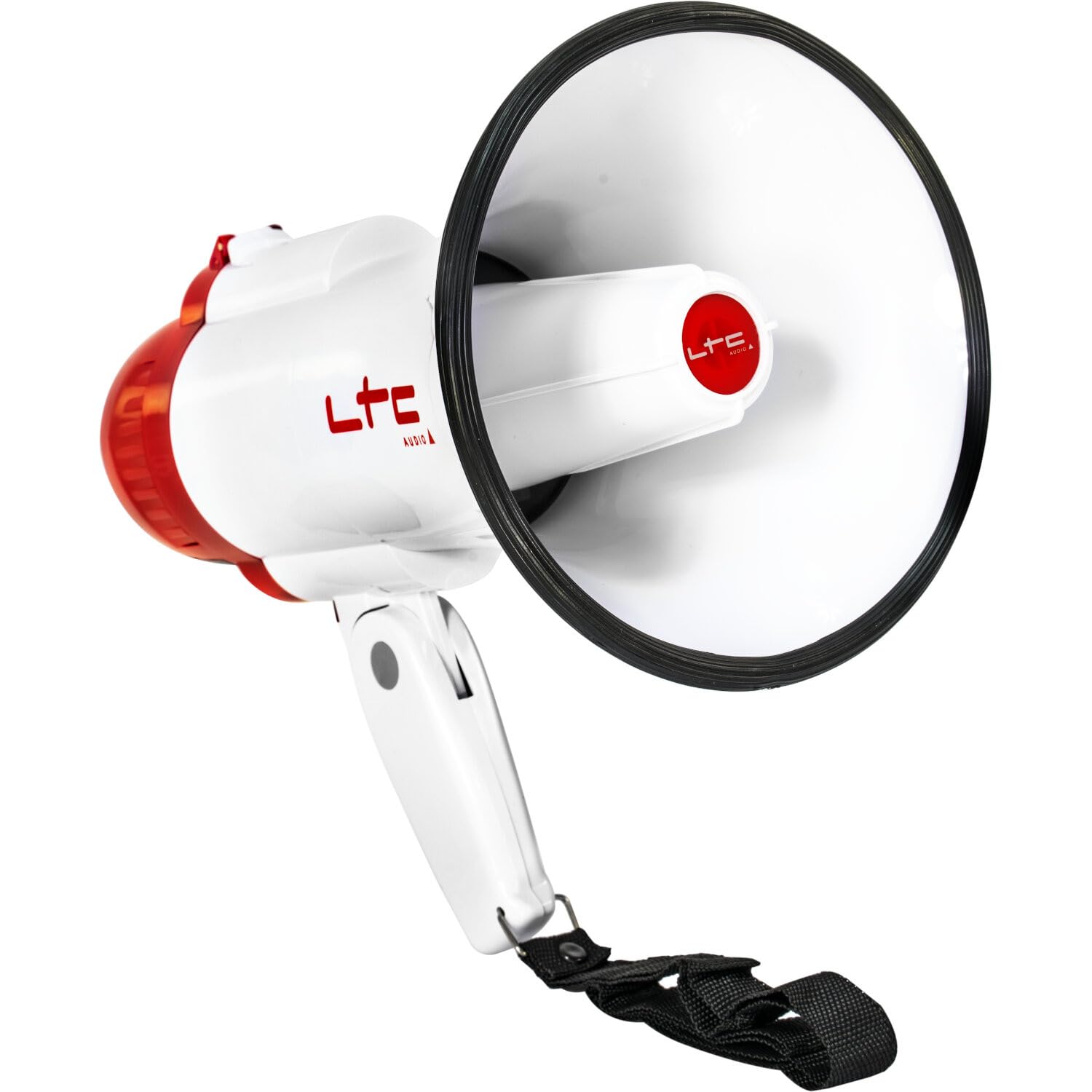 LTC - 2 megáfonos, recargables, 20 W, MEGA20 W, alcance 250 m. Altavoz compatible con eventos, fiestas, noche, deportes