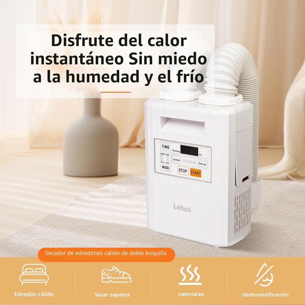 Calentador de manta portátil, cómodo aire caliente en la cama, secado del sudor, adecuado para el cambio climático, adecuado para todas las estaciones, puede secar zapatos, ropa, calentador de mantas,