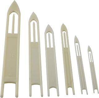 ネット修理針 手編み網針 ニードルシャトル プラスチック アバリ 補修 網針 6本セット 11cm-30cm [並行輸入品]