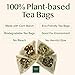 VAHDAM, Turmeric Ginger Herbal Tea Bags (100 Pyramid Tea Bags) Caffeine Free, Non GMO, Gluten Free | 100% Pure Herbal Blend - Savory & Spicy | Plant-Based Tea Bags | Resealable Ziplock Pouch