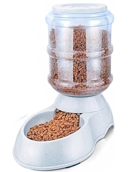 Royale Dog Pet Feeder Food Dispenser (Size-3 L ) for Dogs Cats Automatic Replenish Dry Food Storage Container Bowl for Small Medium Breed Dog Cat