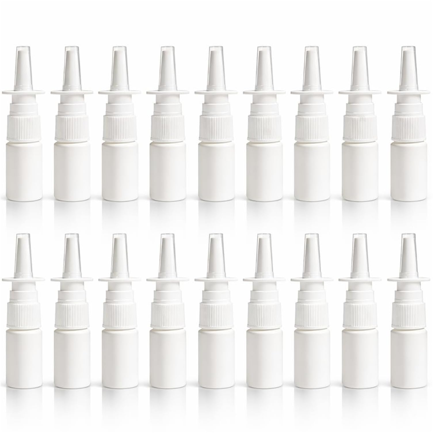 Sixfox Empty Nasal Spray Bottles Refillable Fine Mist 10ml, 20 Pack