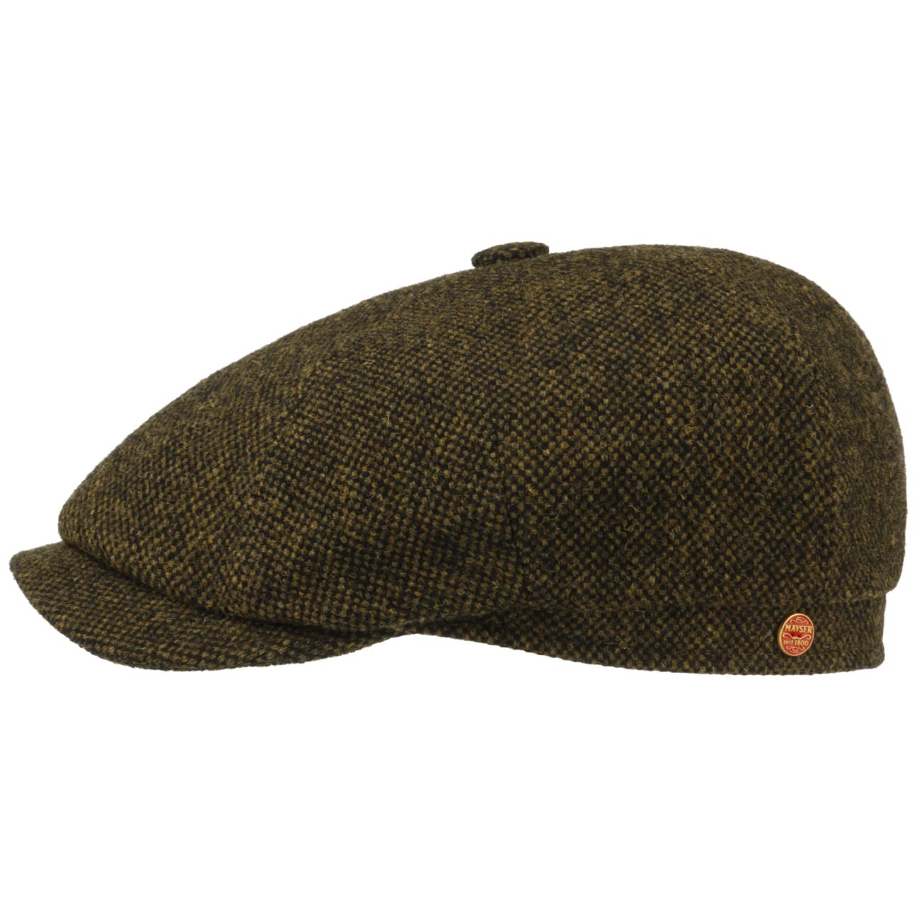 Mayser Seven Dover Flat Cap Men Green 7