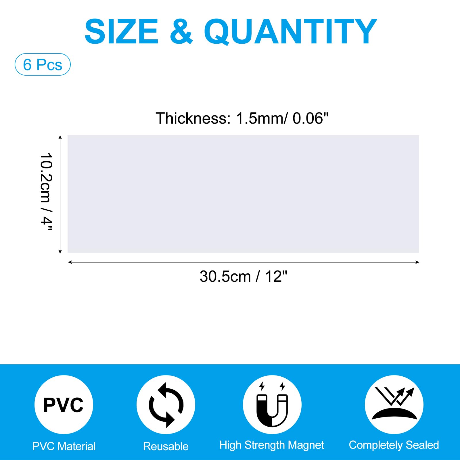 PATIKIL 12"x4" Magnetic Vent Cover - Image 2