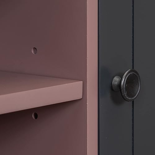 Miniatura 6 de YardGo Soporte flotante de TV para televisores de hasta 65 pulgadas, armario de TV montado en la pared con 2 puertas magnéticas y 2 estantes