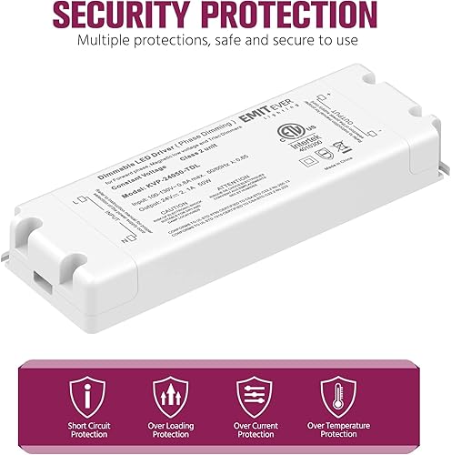 Miniatura 7 de EMITEVER Tira de luces LED a prueba de agua, color blanco frío, 5000 K, IP67 para exteriores, 24 VCC, 2.9 W/pies, 16.4 pies, certificación UL para