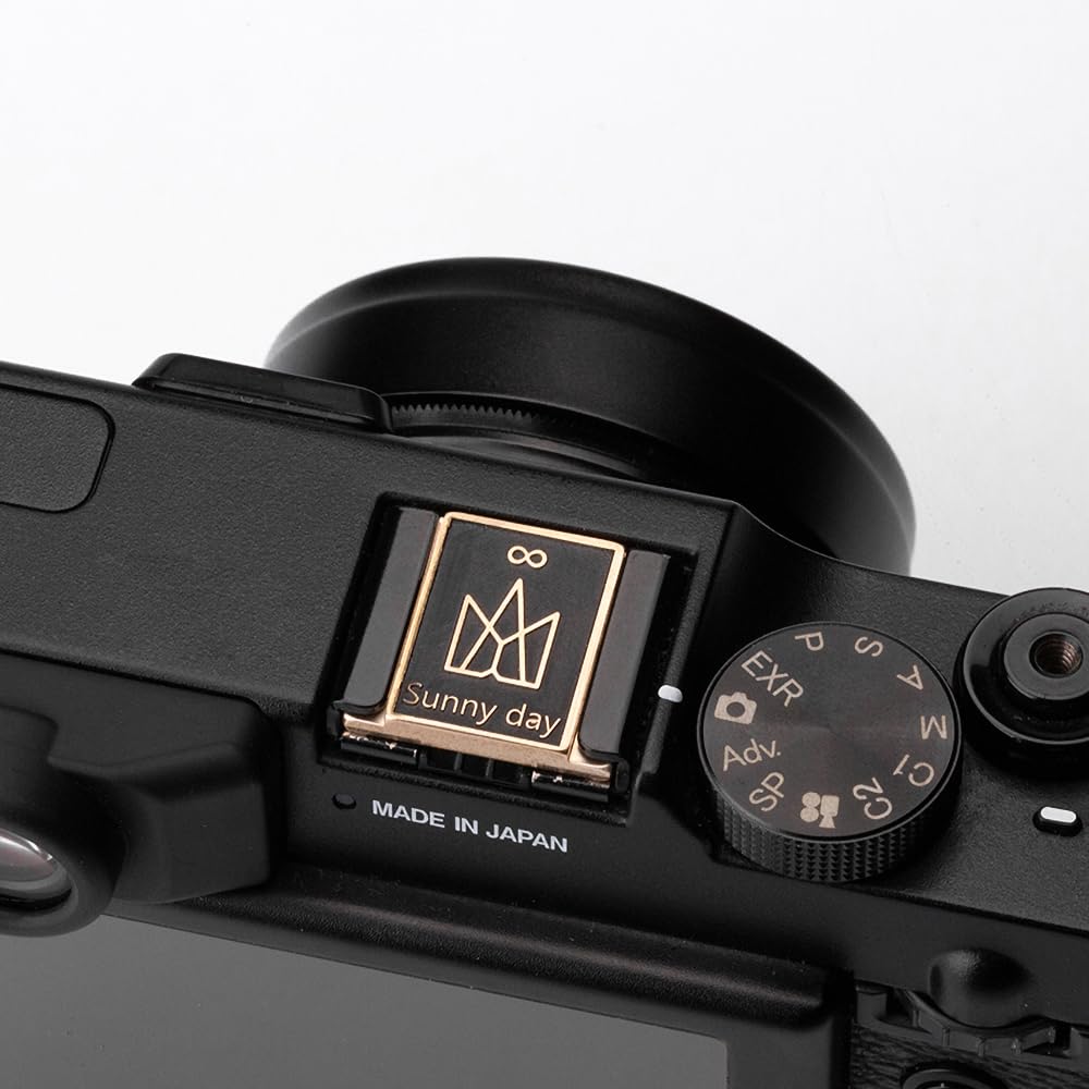 Crown Pattern Camera hot Shoe Cover Shutter Decorative Button Set for Fuji XT4, XT30, XE3,for Canon R6 R5 R7 R8 R10 for Nikon D750 D610 Z7 Z5 Z6 Z50 Z30 (Copper Alloy-Hot Shoe Cover01)