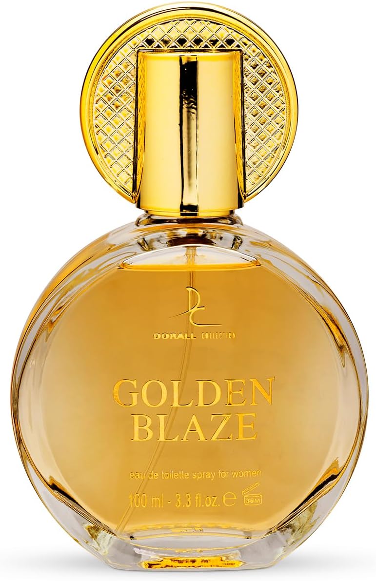 Dorall Collection Golden Blaze Eau de Toilette Perfume for Women, Floral & Fruity Long Lasting Feminine Fragrance, Body Perfume for Women - 100ml