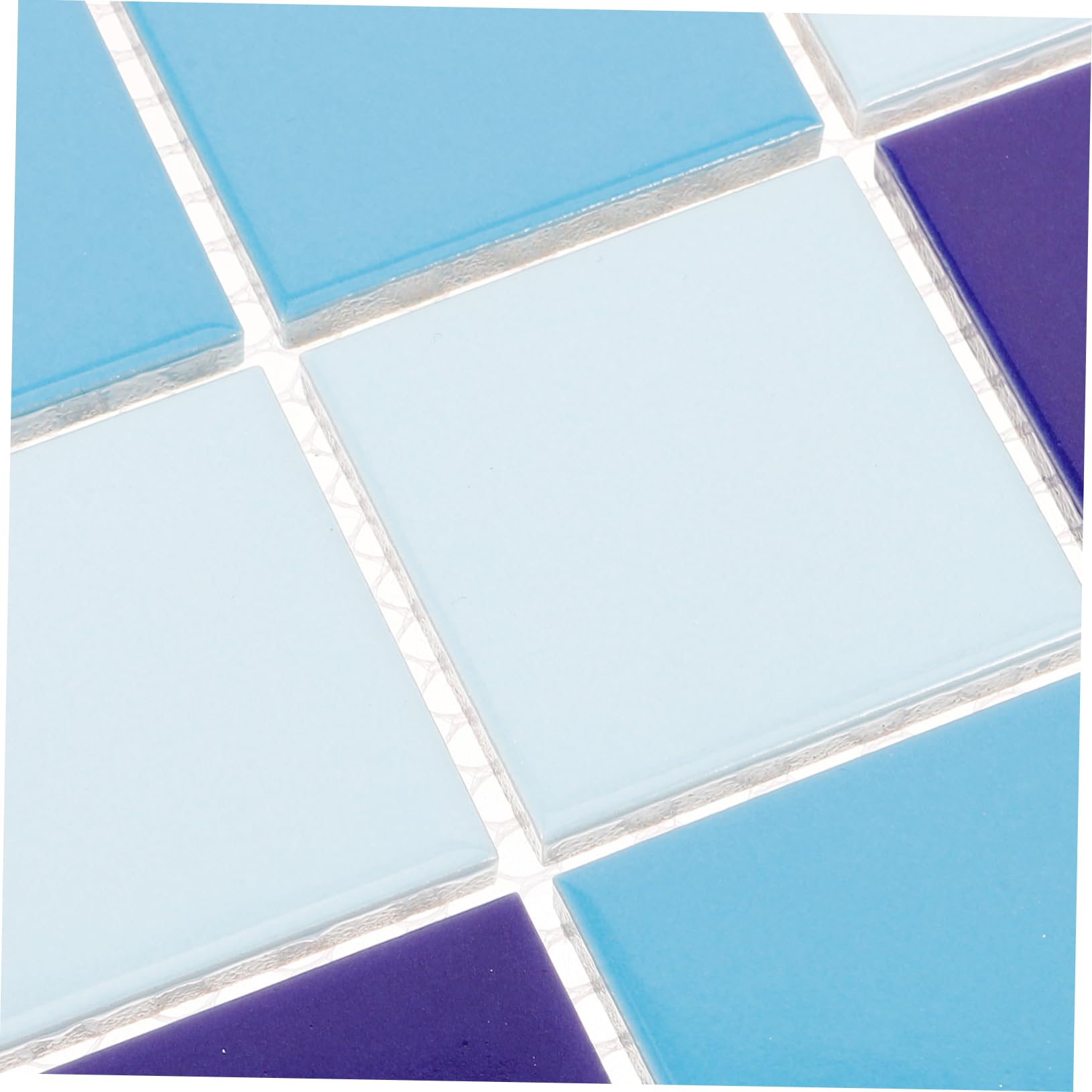 Azulejo de Cerámica Azul, 1 Hoja, para Mosaico Decorativo