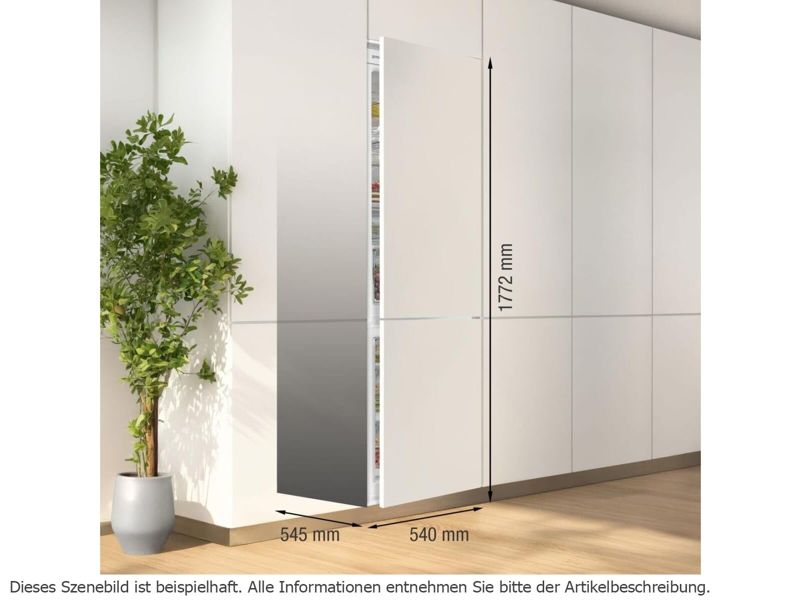 Gorenje NRKI517C62WF Einbau-Kühl-Gefrierkombination