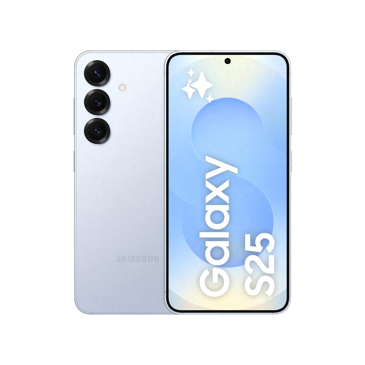 Galaxy S25 AI Smartphone, Galaxy AI, 12GB Memory, 256GB Storage, 50MP Camera, Icy Blue, 3 Year Manufacturer Extended Warranty (UK Version)