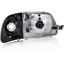 ANZO 111438 1997-2003 Ford F-150 Crystal Headlight G2 Clear with Parking Light